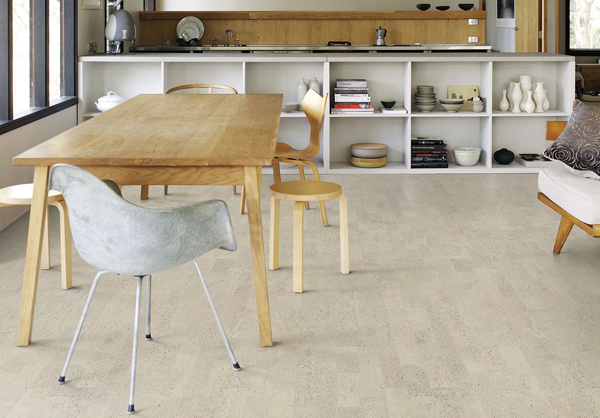 Korková podlaha plovoucí Premier Cork Parketa bílá