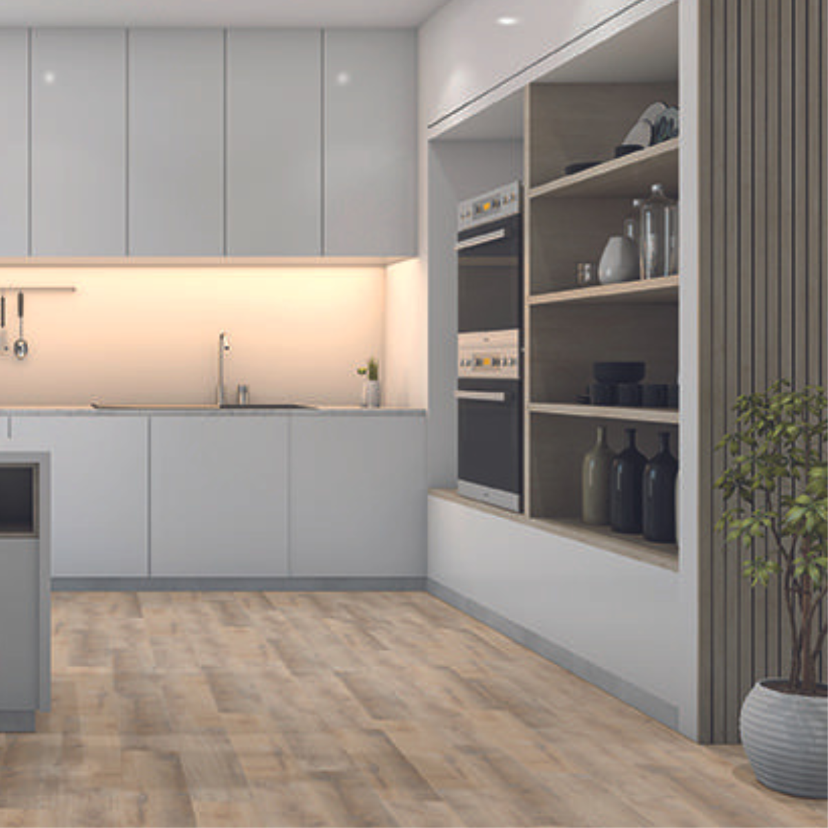 Vinylová plovoucí podlaha Essentials Colonial Oak White 6,5 mm