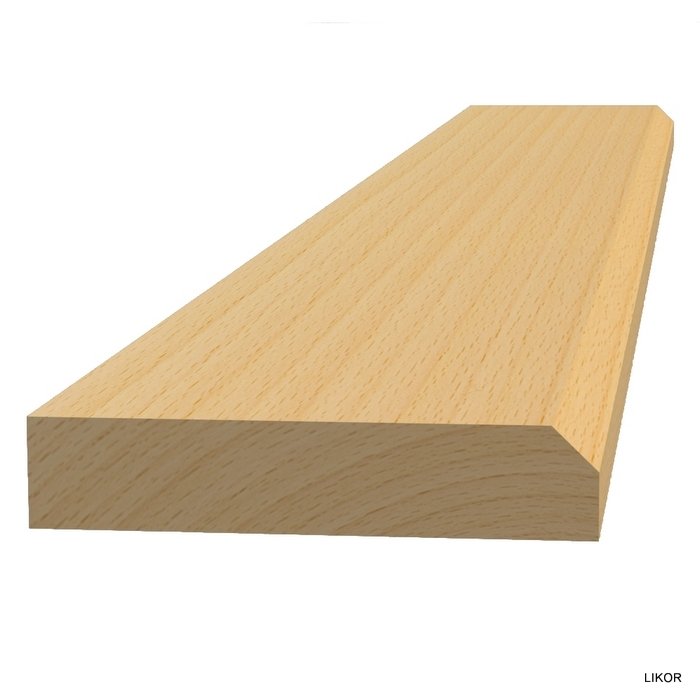 Práh dřevěný s fazetou BUK